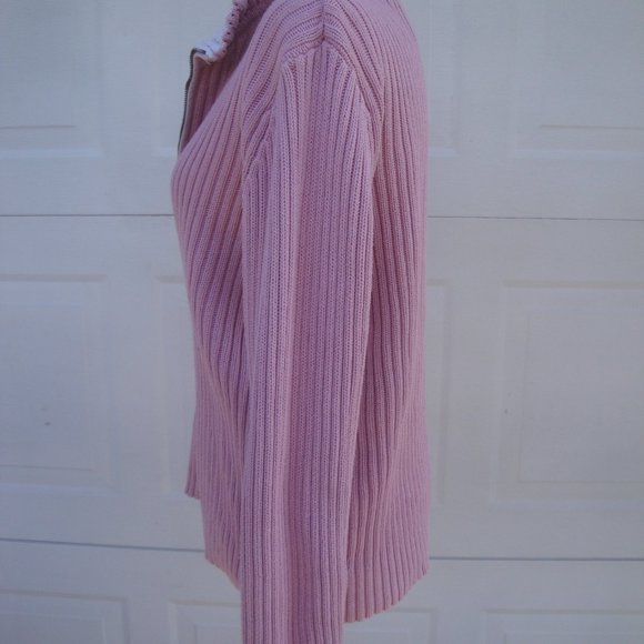 Van Heusen Quarter Zip Knit Sweater Women's Size XL - Picture 5 of 10